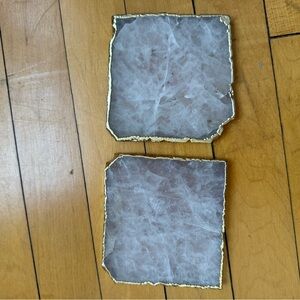 Elegant Gold-Trimmed Coasters